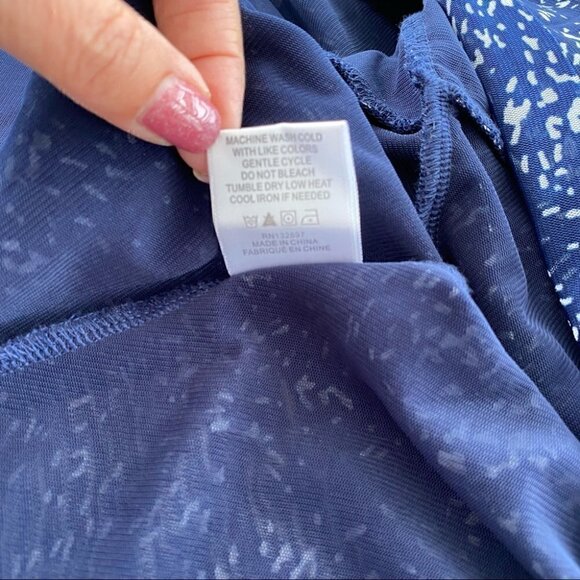 Jane & Delancey stretch tank top with ruffles & ruching - Picture 9 of 10